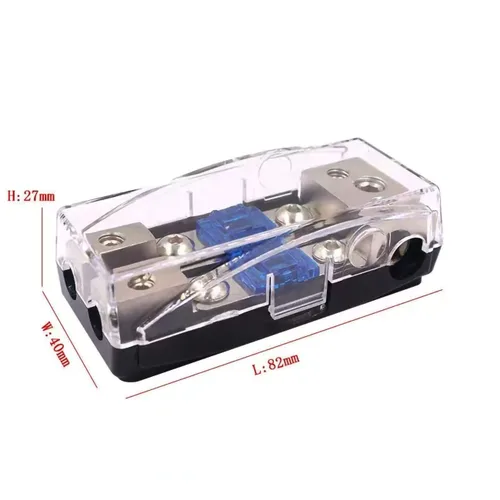 Miniatura 2 de AFS - Bloque de distribución de portafusibles de 2 vías con fusible mini ANL de 60 A para el sistema de audio de automóvil, camión, barco u otros