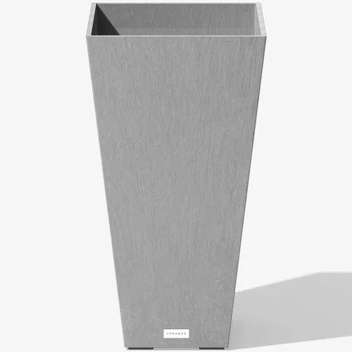 Miniatura 32 de Veradek V-Resin - Macetero cónico para interiores y exteriores, paquete de 2 (26 pulgadas, gris)