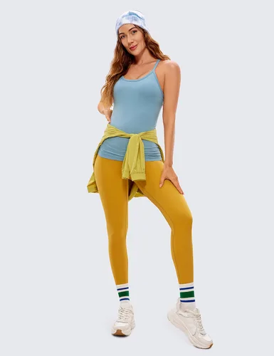 Miniatura 3 de CRZ YOGA - Camisetas deportivas para mujer, sin mangas, sin costuras, con espalda cruzada y brasier incorporado, camisetas para entrenamiento