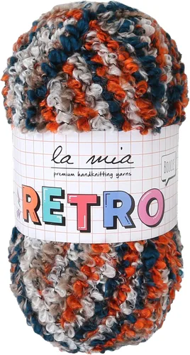 Miniatura 13 de 1 Skein La Mia - Ovillo de lana rizado retro esponjoso para tejer y hacer ganchillo, 80% acrílico, 3.53 oz (3.5 onzas) / 328.1 ft (109 yardas)