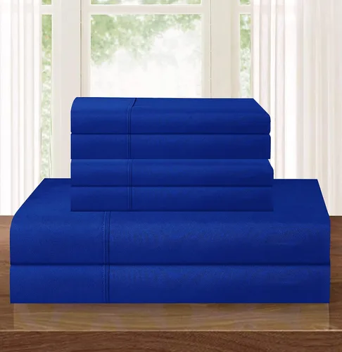 Miniatura 16 de Elegant Comfort - Juego de ropa de cama resistente a arrugas y decoloración más acogedor, sábana bajera elástica en todo el contorno, bolsillo