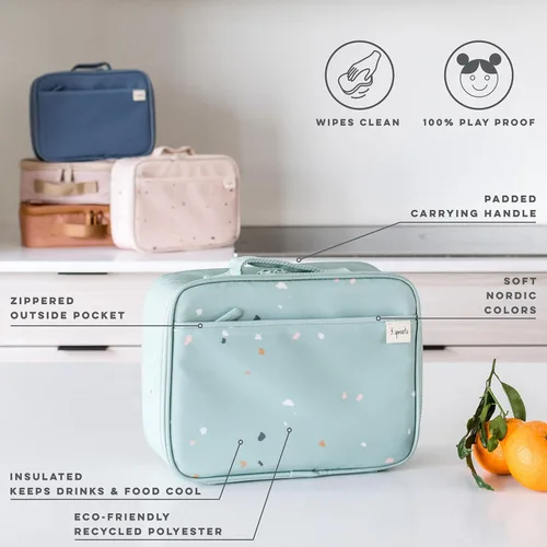 Miniatura 4 de 3 Sprouts Lonchera para niños, niños y niñas, lonchera aislada para niños y niñas, perfecta para la escuela y los viajes, Loncheras para niños