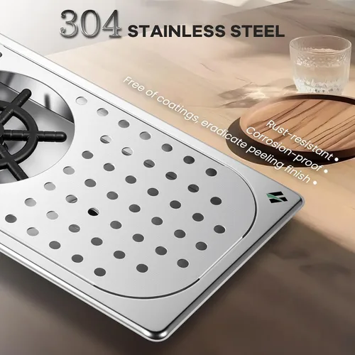 Miniatura 2 de Huanyu Enjuagadora de jarra con boquilla giratoria de alta presión de 360 grados Enjuagador de vidrio de acero inoxidable con bandeja de drenaje