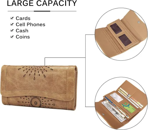 Miniatura 5 de OB OURBAG Cartera de piel para mujer, con tarjetero