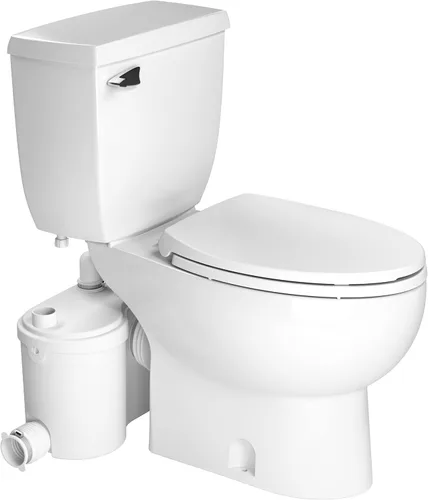 SANIFLO Sanibest Pro + Toilet Bowl alargado + paquete de tanque de inodoro - Residencial - Blanco
