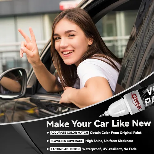 Miniatura 3 de Pintura mate negra para retoques de coches, lápiz universal y preciso para arañazos de automóviles, removedor de arañazos duradero para autos