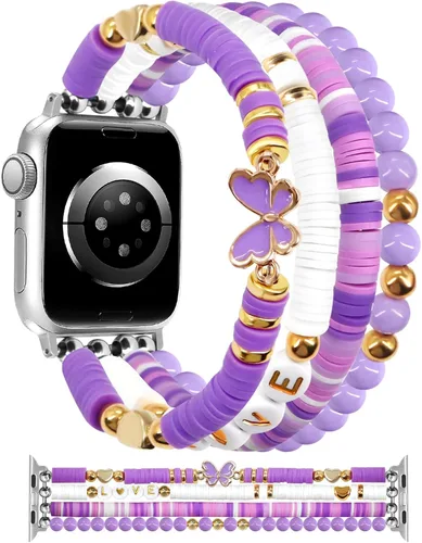 Miniatura 31 de JR.DM Correa de reloj de Halloween Compatible con Apple Watch de 38 mm, 40 mm, 41 mm, 44 mm, 42 mm, 45 mm, 46 mm, linda, preppy, hecha a mano