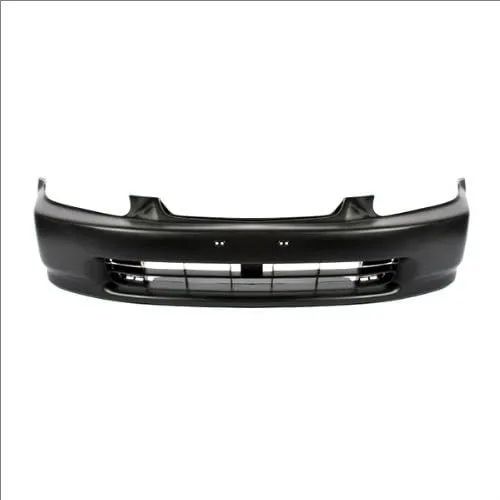 CarPartsDepot Cubierta facial de parachoques delantero imprimada de plástico negro compatible con Honda Civic 1996-1998 352-20131-10-PM HO1000172