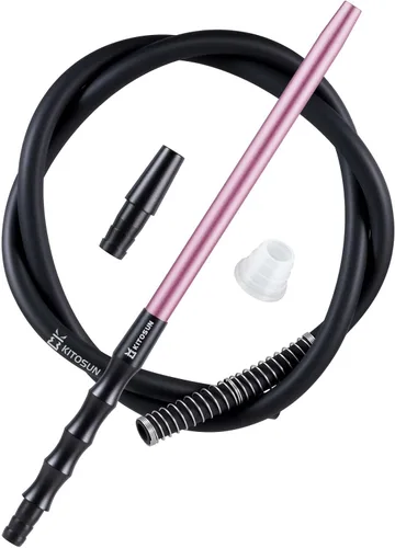Miniatura 10 de Kitosun D-Hose Juego de manguera para cachimba – Accesorios para shisha premium de 1.1 pies de largo mango de boquilla de aluminio desmontable