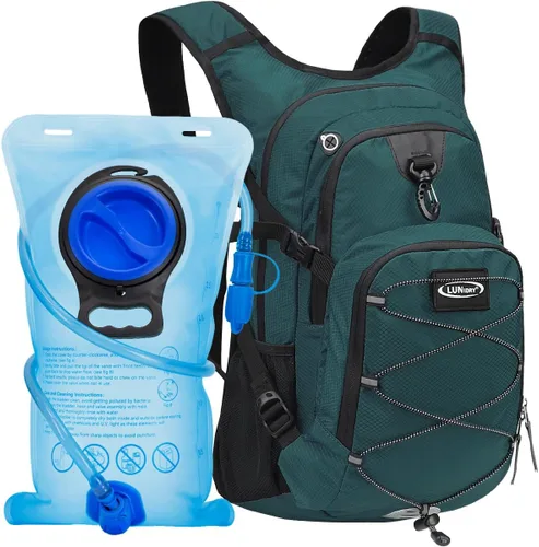 Miniatura 8 de Mochila de hidratación con vejiga de agua de 3 litros, mochila de hidratación aislada para correr, mochila de agua ligera para senderismo, ciclismo
