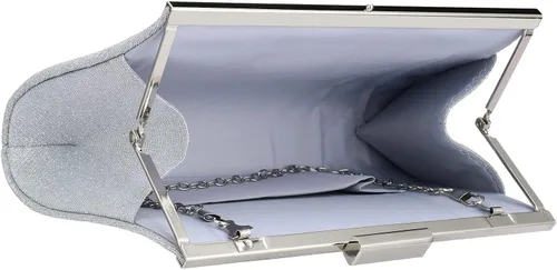 Miniatura 6 de YYW Bolso de mano para mujer, bolso brillante con asa superior, bolsa de noche, bolsa cruzada, bolsa de hombro para boda, fiesta, baile de graduación