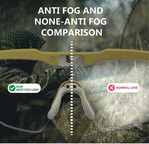 Miniatura 9 de HTS HUNTERSKY Gafas de tiro tácticas balísticas ANSI Z87+UV400 gafas protectoras Verde Amarillo