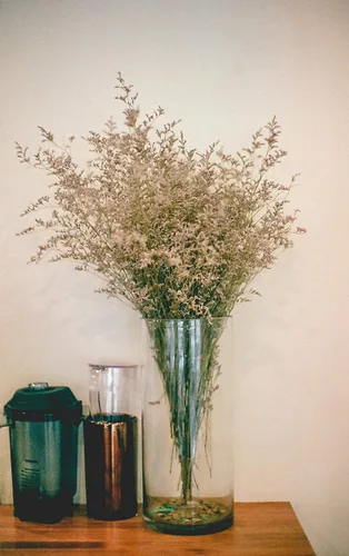 Miniatura 6 de WGV - Jarrón cilíndrico a granel, diámetro de 5 pulgadas, altura de 10 pulgadas, contenedor floral de vidrio transparente, portavelas flotante