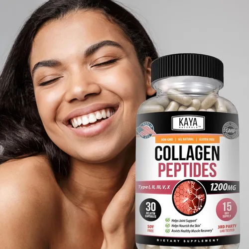 Miniatura 8 de Kaya Naturals Polvo complejo de péptidos de colágeno múltiple para mujeres y hombres, vital para el cabello, la piel, las uñas