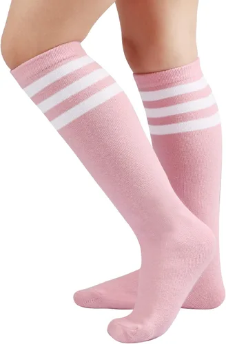 Miniatura 5 de BQUBO - Calcetines altos hasta la rodilla para bebé calcetines de punto para bebé calcetines de algodón para niñas