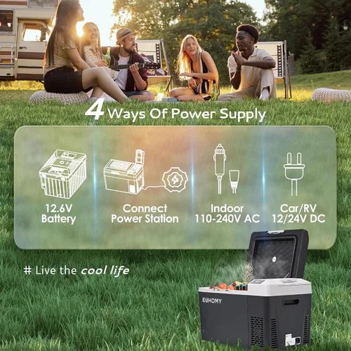 Miniatura 5 de EUHOMY Refrigerador para Automóvil, 12/24V DC y 120～240V AC, Refrigerador Congelador Enfriador con Batería para CFJ/TWW/CFIM/CFG/CFW