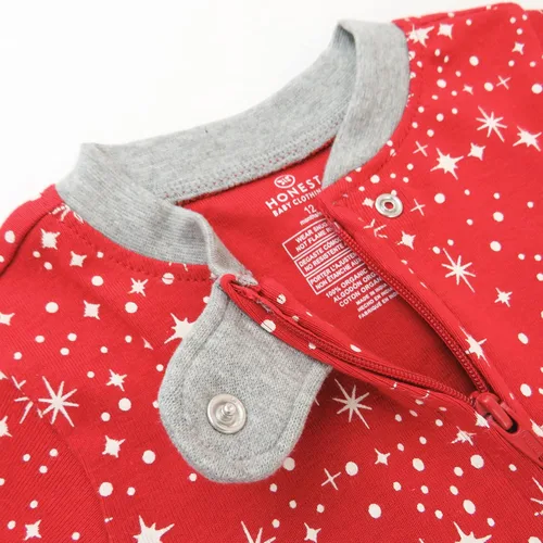 Miniatura 3 de HonestBaby Pijama ajustada de algodón orgánico con pies