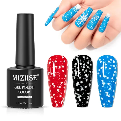 Miniatura 8 de MIZHSE Esmalte de uñas de gel con brillantina, esmalte de uñas de gel plateado brillante con diamantes, esmalte de gel reflectante con purpurina