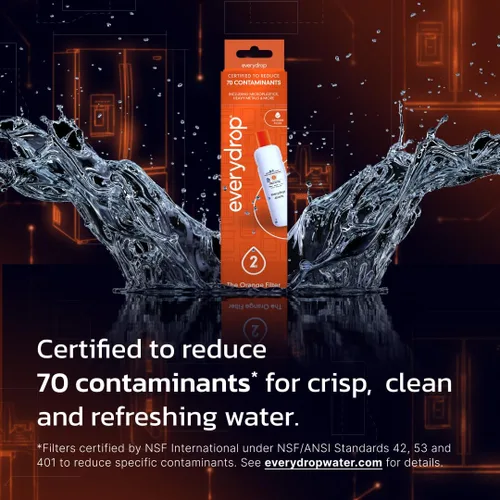 Miniatura 2 de everydrop® por Whirlpool - Filtro 2 de agua y hielo para refrigerador, EDR2RXD1, paquete único