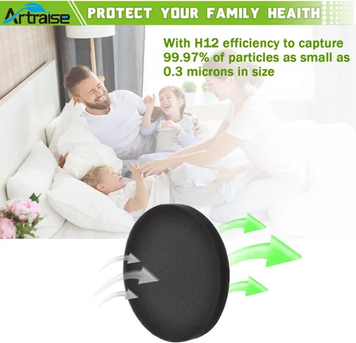 Miniatura 5 de Filtros de vacío Artriase E0202 para Eureka NEU180 NEU180C NEU181 NEU182A NEU182B NEU12CT NEU186 NEU188 NEU188A NEU190 NEU192A NEU202 NEU280
