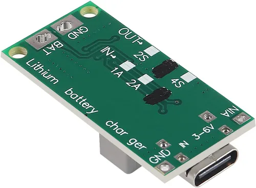 Miniatura 6 de 3 piezas Tipo C BMS 2S 3S 4S 1A 2A 4A 18650 Placa Cargadora de Batería de Litio USB C Módulo Elevador Step-up para Banco de Energía de Polímero 3S 4A