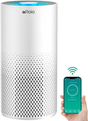 Miniatura 9 de Afloia Purificadores de aire para dormitorio, hogar, habitación grande, Wi-Fi de 2.4 GHz, filtro inteligente 3 en 1, purificadores de aire para Negro