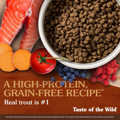 Miniatura 4 de Comida seca para gatos sin granos Taste of the Wild Canyon River con trucha y salmón con sabor ahumado 5 libras (Paquete de 1)