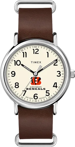 Miniatura 13 de Correa de cuero de cuarzo NFL Weekender de 1.575 in para hombre
