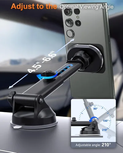 Miniatura 4 de volport Soporte magnético para teléfono para automóvil, ventosa de resistencia industrial, soporte de teléfono para parabrisas, imanes fuertes