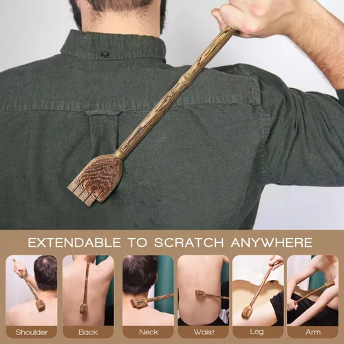 Miniatura 6 de Rascador de espalda de madera, rascador de espalda de madera tradicional para hombres