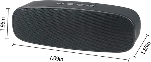 Miniatura 6 de Altavoz Bluetooth inalámbrico con ranura para tarjeta AUX/USB/TF, altavoz estéreo portátil al aire libre con audio HD, graves mejorados, doble
