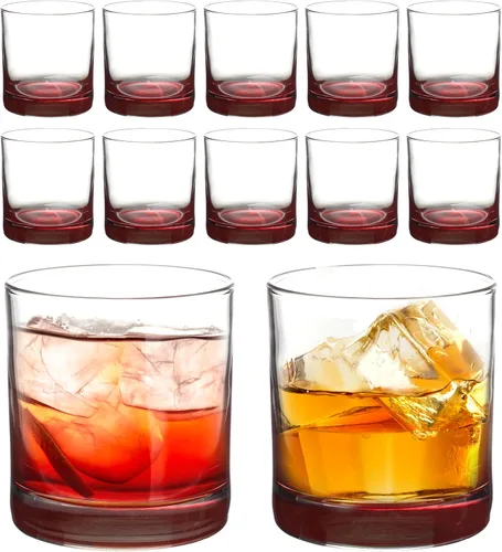Miniatura 10 de DISCOUNT PROMOS Lexington Rocks Vaso de Whiskey 10.5 oz, Juego de 12, Paquete a Granel - Perfecto para Scotch, Bourbon, Whiskey, Cóctel - Negro