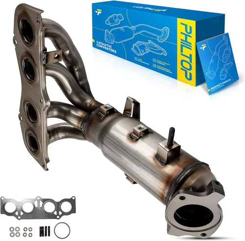 Miniatura 40 de PHILTOP Kit de convertidor catalítico de alto flujo apto para 2001-2005 Civic 1.7L DX/GX/HX/LX/LX Special Edition/Value Package (modelos execept EX)