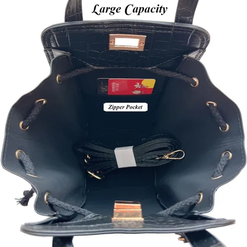 Miniatura 4 de Bolso de mano de piel sintética con asa superior 3D para mujer, bolso de mano para mujer, bolso cruzado tipo hobo