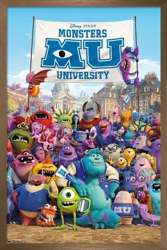Miniatura 12 de Trends International Disney Pixar Monsters University - One Sheet Wall Poster, 14.725" x 22.375", Barnwood Framed Version