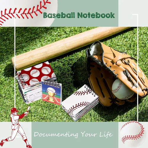 Miniatura 7 de Faccito 32 piezas de mini bloc de notas deportivos, baloncesto, béisbol, fútbol, suministros para fiestas, bolsas de regalo, bloc de notas