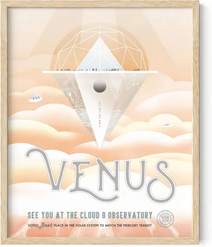 Miniatura 56 de HAUS AND HUES Póster espacial vintage – Visiones del futuro arte de la NASA, impresiones JPL, sin marco, 12 x 16 pulgadas Pso