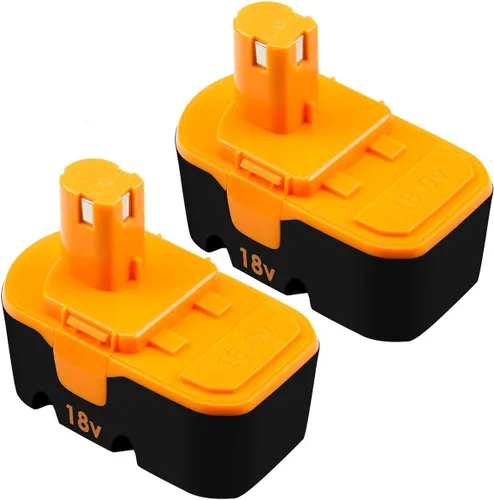 [Actualizado a 3.6Ah] Paquete de 2 repuestos P100 para baterías Ryobi de 18 V compatibles con batería Ryobi de 18 V de repuesto para herramientas