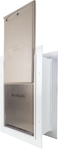 Miniatura 3 de PetSafe Puerta de entrada de pared para mascotas, marco telescópico, aísla mejor que las puertas de metal, puerta de gato y perro de bajo consumo