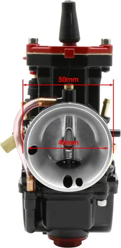 Miniatura 4 de Carburador PWK de 21 mm, carburador de carreras universal para motores de 2T y 4T de 50 cc a 100 cc, motocicletas, scooters, motos de cross, ATV