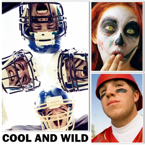 Miniatura 5 de CAHIUYOA Eye Black Stick para deportes, profesional Eyeblack Deportes Fútbol, Béisbol, Softbol, Sombras de Ojos Negros para la Cara y Cuerpo Pintura