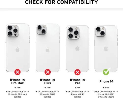 Miniatura 2 de URBAN ARMOR GEAR UAG - Funda protectora para iPhone 14 de 6.1 pulgadas, color negro, resistente a las caídas, ligera, delgada, a prueba de golpes