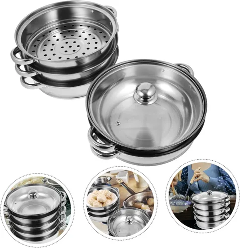 Miniatura 4 de Angoily Comida de verduras asiáticas olla grande olla de sopa grande ollas ollas juegos de ollas para cocinar accesorios de cocina olla