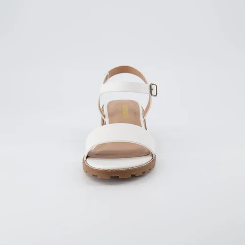 Miniatura 3 de CUSHIONAIRE Sandalia Flynn con tacón de bloque de una banda + espuma viscoelástica, anchos disponibles