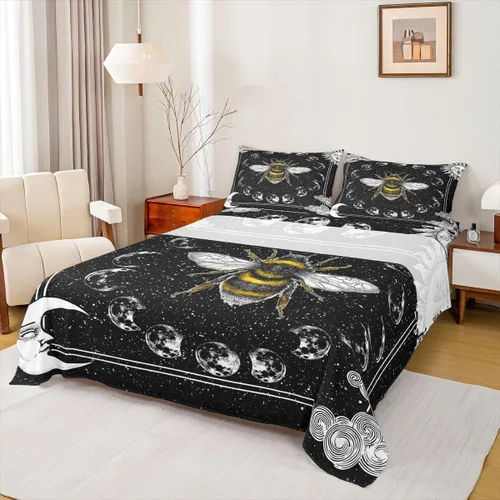 Miniatura 15 de Erosebridal Southwestern - Juego de sábanas y fundas de almohada, juego de sábanas azteca bohemio, diseño hippie de cachemira, tamaño individual