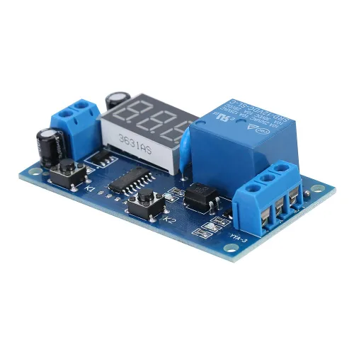 Miniatura 9 de Marhynchus Módulo de temporizador, salida de temporizador con pantalla LED digital, DC 12V, relé ajustable, bucle infinito, temporizadores para luces