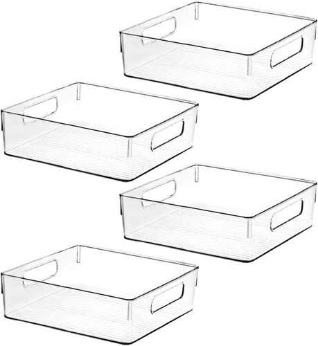 Miniatura 9 de Contenedor de Almacenamiento de Plástico Transparente, Organizadores de Despensa y Almacenamiento u Organizadores de Cocina y Contenedores