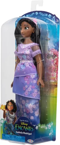 Miniatura 5 de Disney Encanto Muñeca de moda de Isabela con vestido, zapatos y horquilla