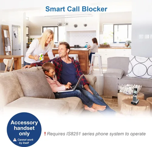 Miniatura 6 de VTech IS8201 Auricular Adicional para la Serie de Teléfonos Inalámbricos de Grado Comercial IS8251, Perfecto para Oficina en Casa, Bloqueo