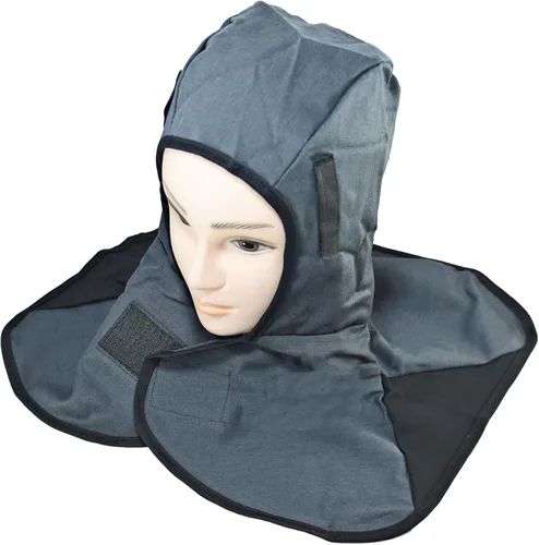 RIVERWELD Capucha de soldadura Tela ignífuga Color gris para soldadores Match Soldadura Casco de soldadura Equipo de seguridad de trabajo Protección